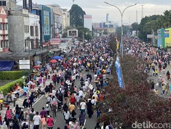 Ramainya Car Free Day Depok Bikin Warga Susah Jogging