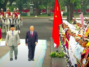 Video Prabowo Sambut PM China Li Qiang di Istana Merdeka
