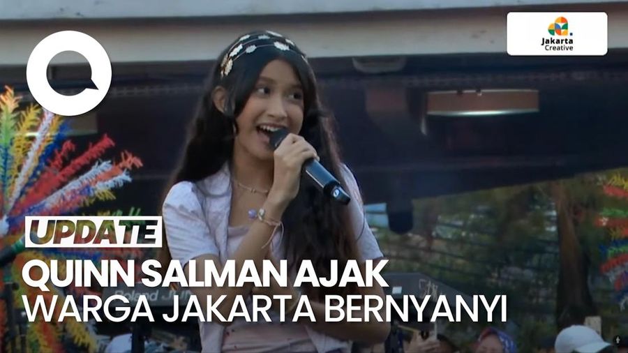 Video: Quinn Salman Nyanyikan Ost Film Jumbo di Pencanangan HUT Jakarta