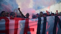 Mereka menuntut pemilik Milan Gerry Cardinale dan para direktur untuk mengundurkan diri.  Foto: REUTERS/Daniele Mascolo