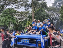 Tim Persib Tiba di Gedung Sate, Langsung Bersiap untuk Pesta