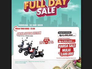 Aneka Sepeda Listrik Diskon Tembus 45% di Transmart Full Day Sale
