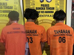 4 Kurir Sabu di Bangka Tengah Diringkus