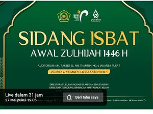 Sidang Isbat 1 Dzulhijjah-Idul Adha 2025: Jadwal, Rangkaian, dan Link-nya Sidang Isbat 1 Dzulhijjah-Idul Adha 2025: Jadwal, Rangkaian, dan Link-nya