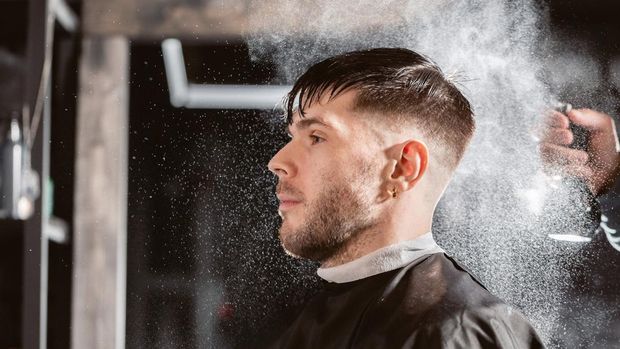 potongan rambut burst fade pria