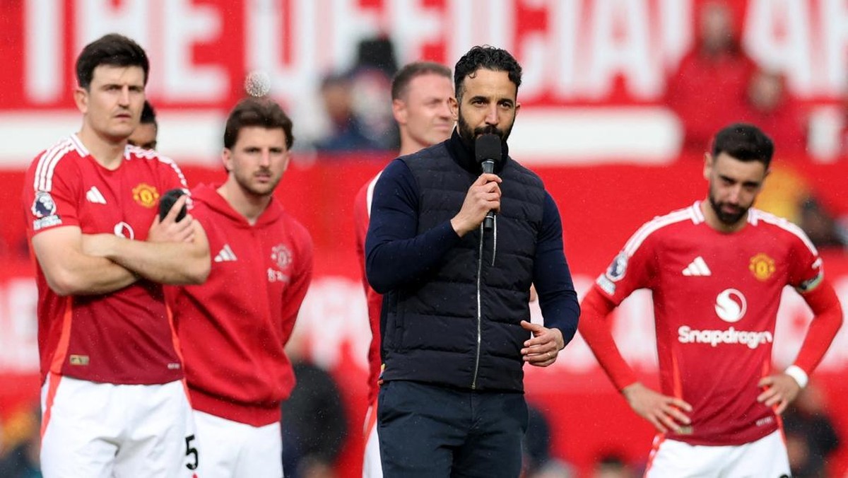 Ruben Amorim memmpunyai standar tinggi di Manchester United. (Foto: REUTERS/Chris Radburn)