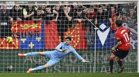 5. Ante Budimir - Osasuna. 99 shot menurut StatMuse dan 91 shot menurut FBRef. Bikin 21 gol di LaLiga musim ini. Foto: AFP/ANDER GILLENEA