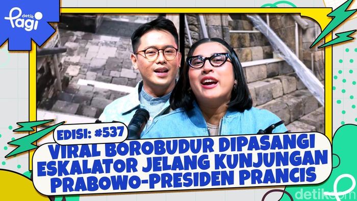 Viral Borobudur Dipasangi Eskalator Jelang Kunjungan Prabowo-Presiden Prancis