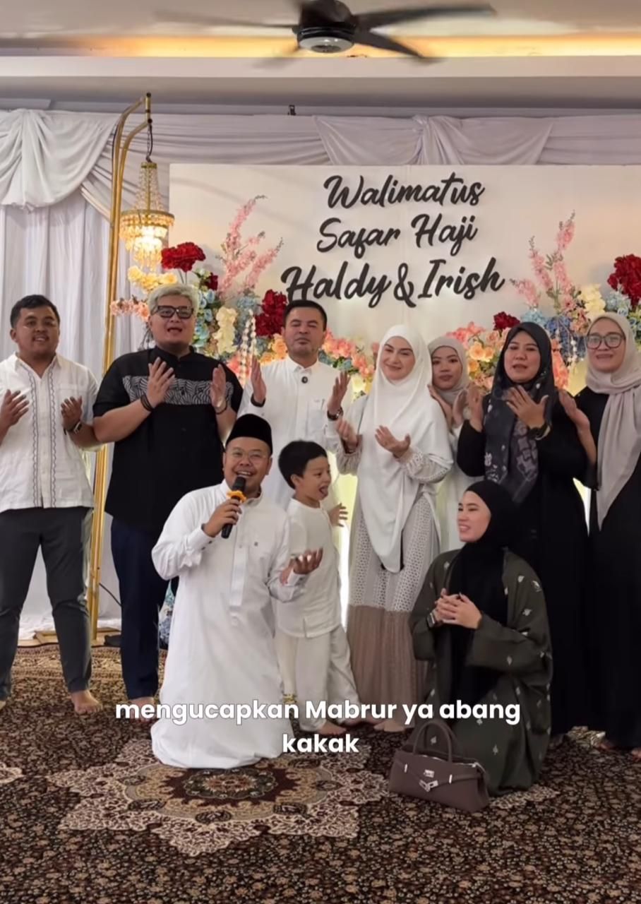 Irish Bella dan Haldy Sabri gelar walimatussafar jelang naik haji.