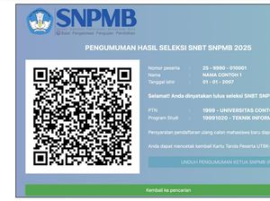 Pengumuman UTBK SNBT 2025 Sudah Keluar, Cek Hasilnya di Link Ini! Pengumuman UTBK SNBT 2025 Sudah Keluar, Cek Hasilnya di Link Ini!