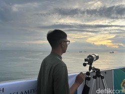 Pantauan Hilal Idul Adha di CPI Makassar Terkendala Cuaca Mendung