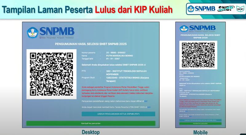 Pengumuman UTBK SNBT 2025