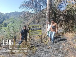 2 Ha Lahan di Hutan Lindung Kuansing Riau Dibakar, 3 Pelaku Ditangkap