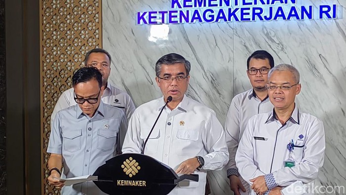 Menteri Ketenagakerjaan (Menaker) Yassierli