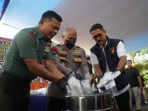 Polda Riau Musnahkan Narkoba Rp 133 M dari Jaringan Internasional