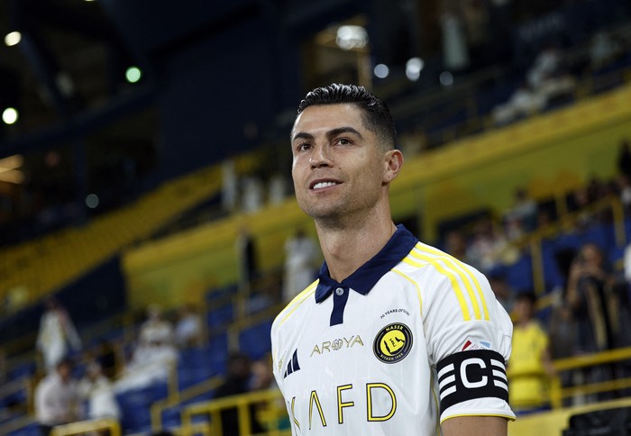 Soccer Football - Saudi Pro League - Al Nassr v Al Khaleej - Al-Awwal Park, Riyadh, Saudi Arabia - May 21, 2025 Al Nassrs Cristiano Ronaldo before the match REUTERS/Hamad I Mohammed