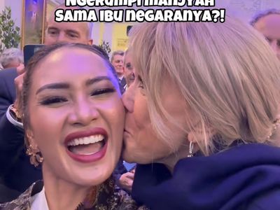 Dicium Brigitte Macron dan BTS Lain Ajeng Kamaratih di Jamuan Presiden Prancis