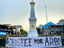 Justice for Argo Menggema di Tugu Jogja, Massa Tuntut Reformasi Polisi