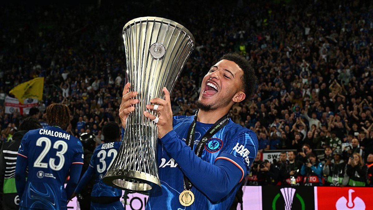 Jadon Sancho menuju Juventus. (Foto: Chelsea FC via Getty Images/Darren Walsh)
