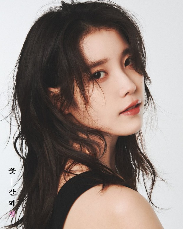 Potret IU dalam foto konsep album 'A Flower Bookmark 3'