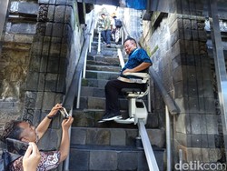 Melihat Lebih Dekat Stairlift Candi Borobudur yang Jadi Sorotan