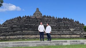 Kebersamaan Prabowo-Macron Berlatar Candi Borobudur