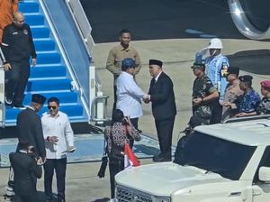 Presiden Prabowo Tiba di YIA Jelang Kunjungan Macron ke Akmil dan Borobudur
