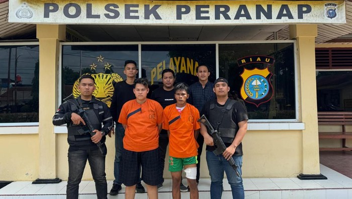Tampang duo pegawai pembunuh bos sawit di Indragiri Hulu, Riau.