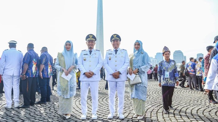 Agung Nugroho-Markarius sesudah dilantik Presiden Prabowo Subianto di Jakarta. (Foto: dok Diskominfotik)