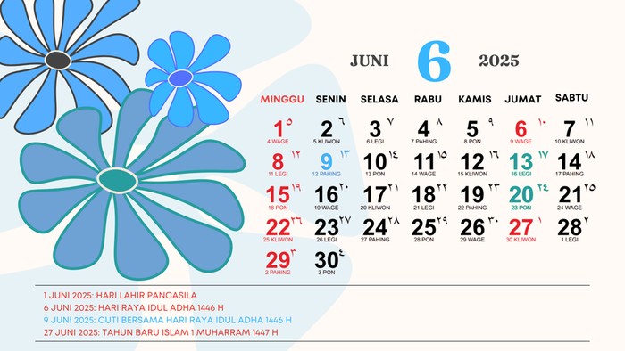 Kalender Juni 2025. Kalender Juni 2025.
