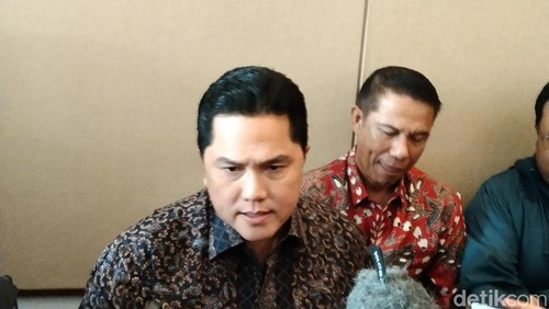 Ketum PSSI Ketua Umum PSSI, Erick Thohir dan Sekjen Yunus Nusi di Jimbaran, Badung, Jumat (30/5/2025).