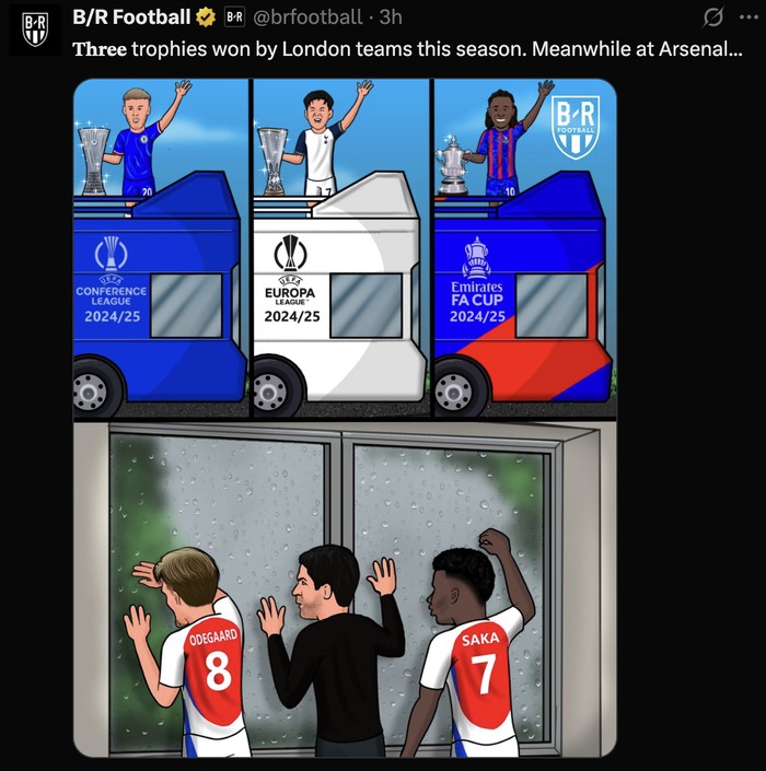 Meme Arsenal nirgelar musim ini.