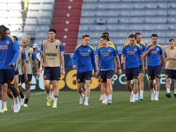 Allianz Arena menjadi lokasi pertandingan final, yang bergulir pada 1 Juni 2025 dini hari WIB. Inter menggelar ofifcial training, Jumat (30/5/2025) waktu setempat. (Foto: NurPhoto via Getty Images/NurPhoto)