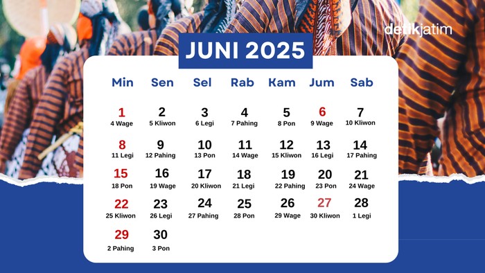 Kalender Jawa Juni 2025. Kalender Jawa Juni 2025.