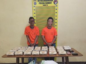 Polisi Bongkar 30 Kg Sabu Jaringan Internasional di Langkat, 2 Kurir Ditangkap