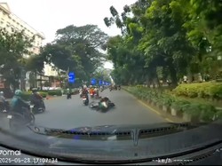 Heboh Pemotor Ngebut Lawan Arah di Bogor, Berujung Terlindas Fortuner