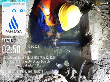PAM JAYA Relokasi Pipa Setelah Bocor untuk Maksimalkan Suplai Air di Cilincing