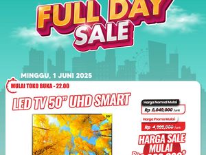Smart TV LED 65 di Transmart Full Day Sale Diskon Rp 3,6 Juta