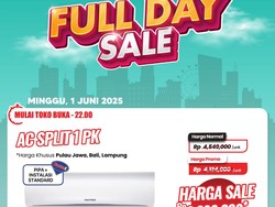 AC Split 1 PK Transmart Full Day Sale Selalu Diskon