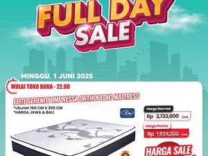 Banjir Diskon! Beli Kasur di Transmart Full Day Sale Hemat Rp 1,4 Jutaan