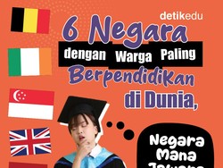 Infografis: 6 Negara dengan Warga Paling Berpendidikan di Dunia, Mana Jawaranya?