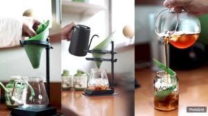 Uniknya Kopi yang Diseduh Pakai Dripper Daun Bambu