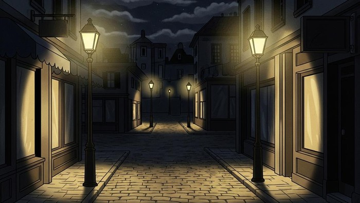 Ilustrasi jam malam.