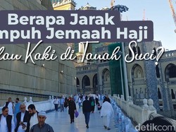Berapa Jarak Tempuh Jemaah Haji Jalan Kaki di Tanah Suci?