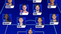 Seperti inilah susunan 11 pemain terbaik Liga Champions musim ini. Foto: Dok. UEFA