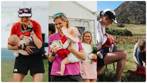 Foto: Momen Pelari Ultramarathon Jajal 100 Km Sambil Menyusui Buah Hatinya