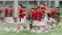Potret Latihan Timnas Indonesia Jelang Lawan China