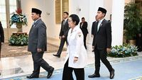 Potret Prabowo, Gibran dan Megawati Tampil Bareng di Satu Acara