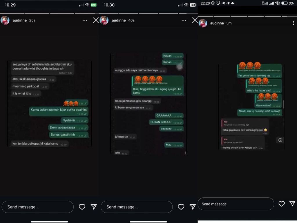 Isi percakapan adik Abel Cantika dan rekan kerjanya