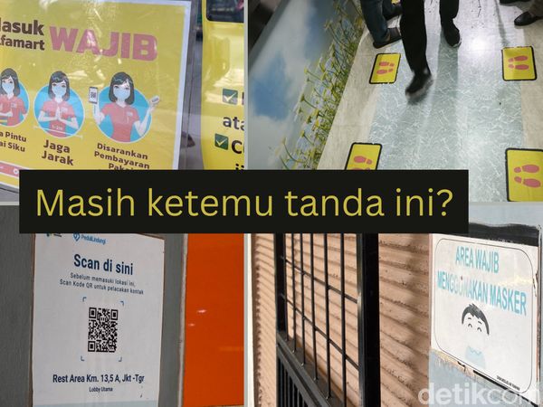 Jejak Pandemi yang Tersisa, Stiker Wajib Masker hingga QR Code PeduliLindungi